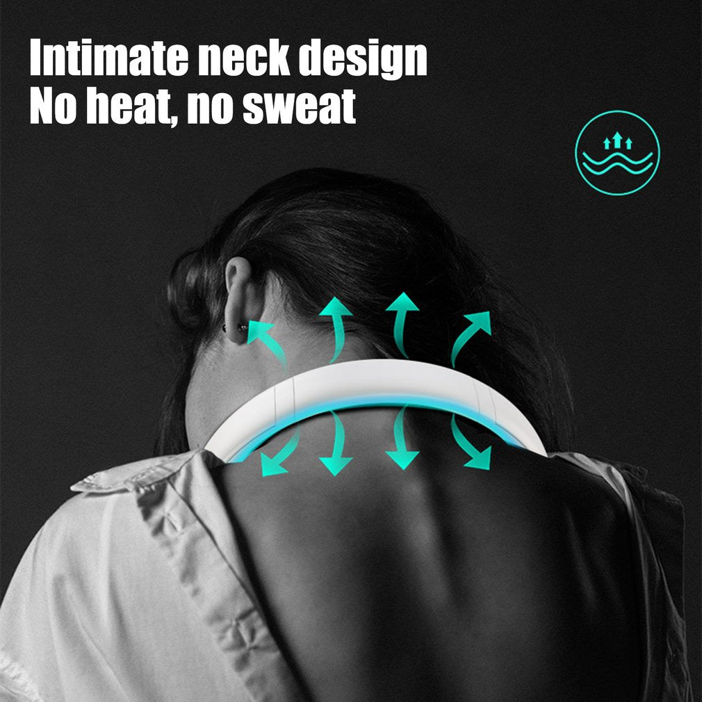 Rechargeable Portable Neck Fan - Bladeless Personal Fan For Outdoor Sports