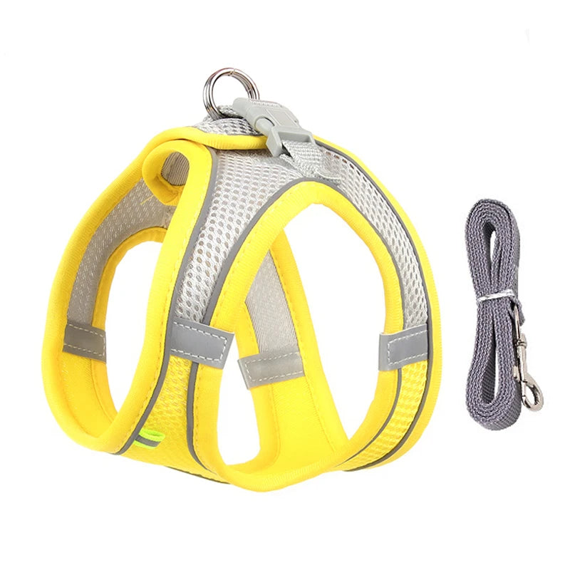 Dog Harness Leash Set for Small Dogs Adjustable Puppy Cat Harness Vest