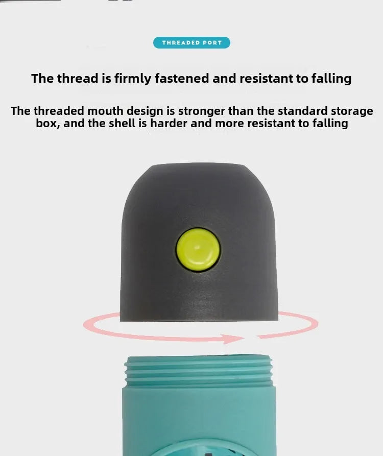 Pet Dog Poop Bag Dispenser with Hanging Hook Portable Travel Garbage Bags