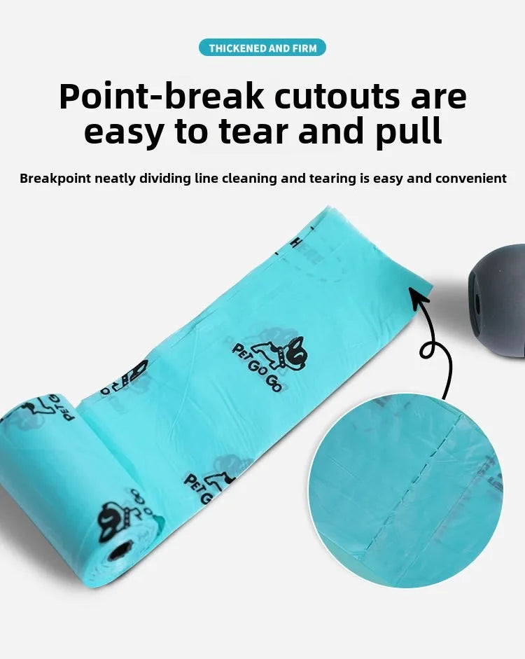 Pet Dog Poop Bag Dispenser with Hanging Hook Portable Travel Garbage Bags