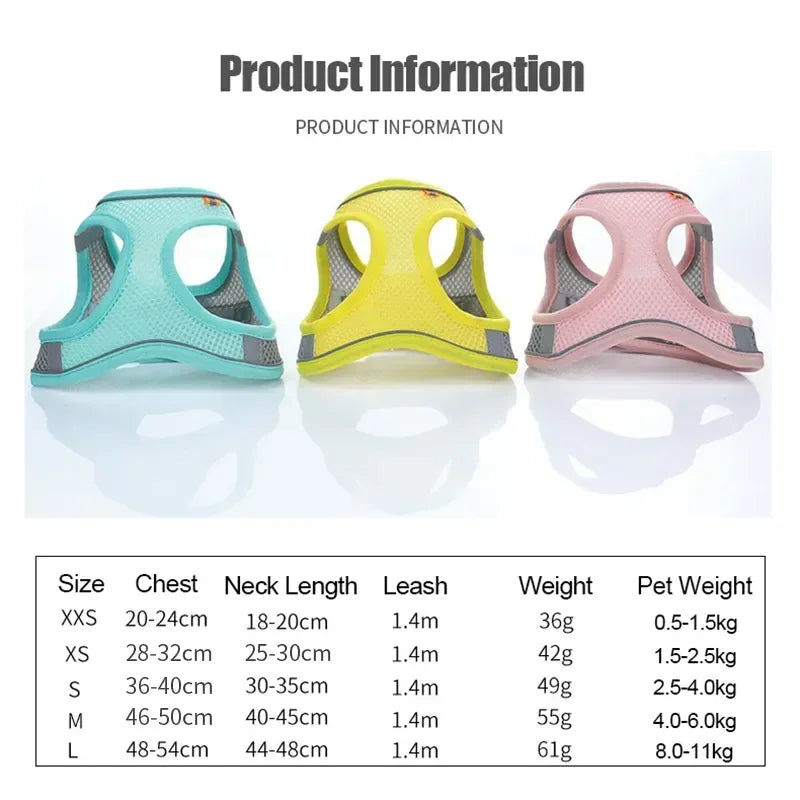 Cats Dog Accessories Small Dog Collar Safety Vest