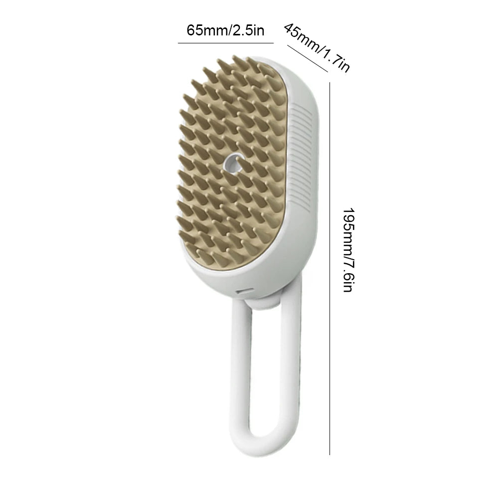 Cat & Dog Steamy Brush 3 in 1 Electric Spray Rechargeable Massage Comb