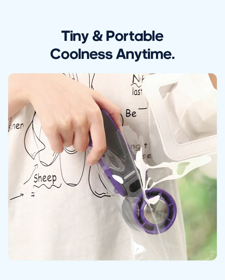 Portable High Speed Cooling Handheld Fan 3600mAh Rechargeable Foldable Fan