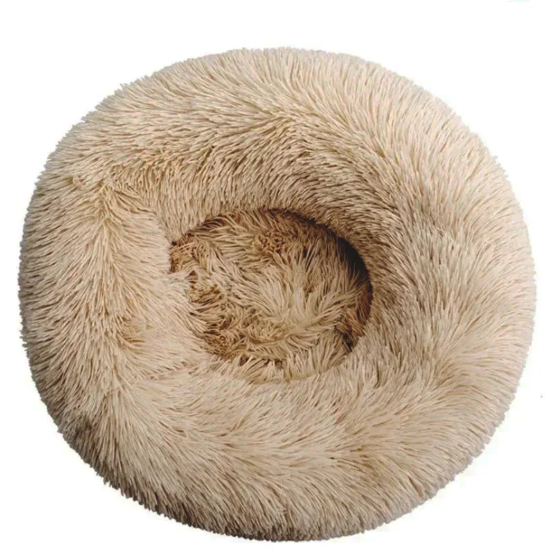 40-90cm Round Pet Bed for Large Dog Bed Super Soft Cat Bed Long Plush Dog House