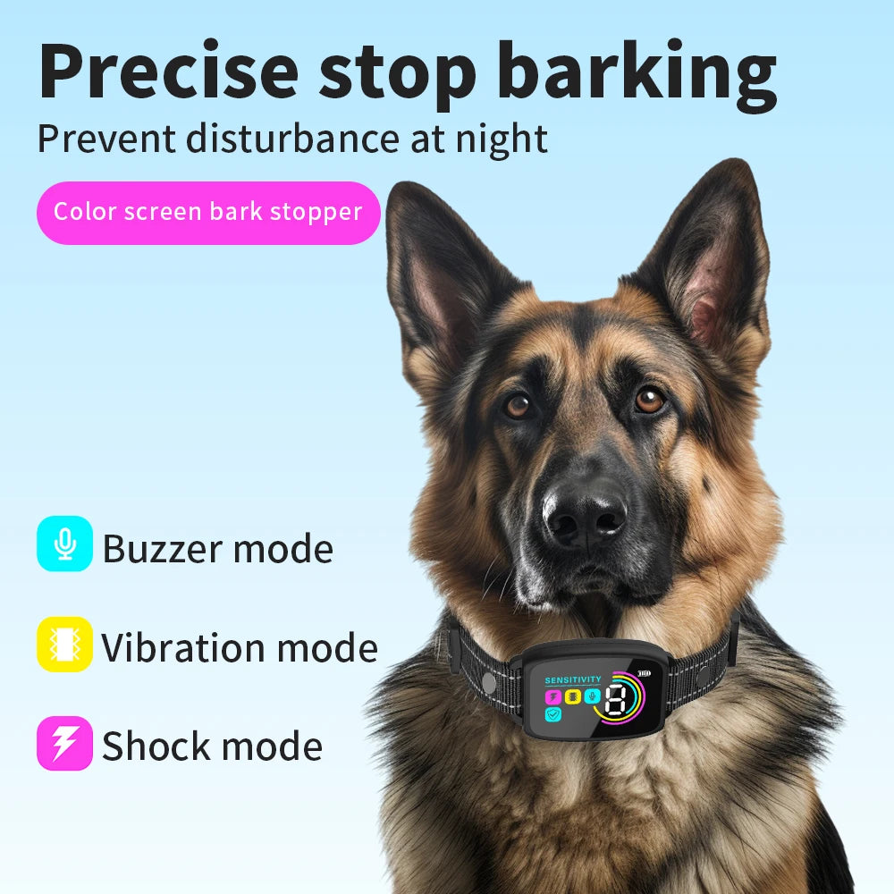 Automatic Dogs Training Collar Ultrasonic Pet Dog Anti Barking Stop Barking