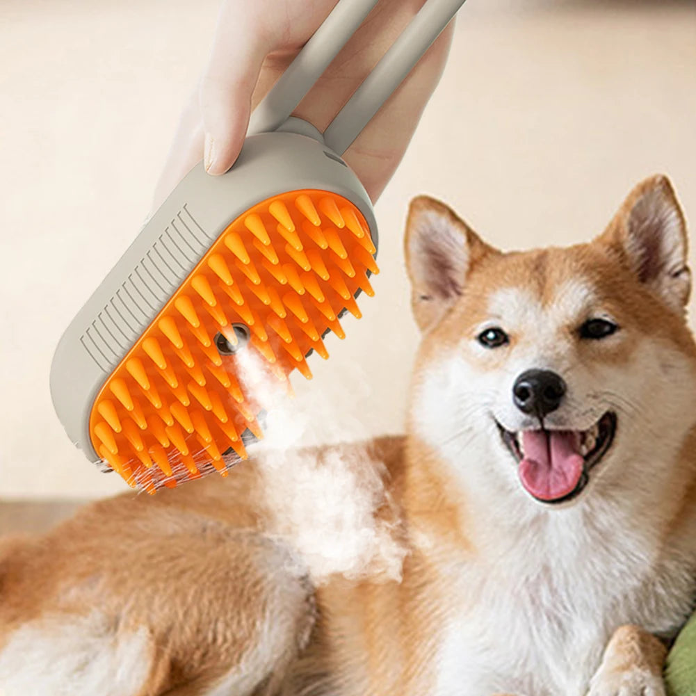 Cat & Dog Steamy Brush 3 in 1 Electric Spray Rechargeable Massage Comb