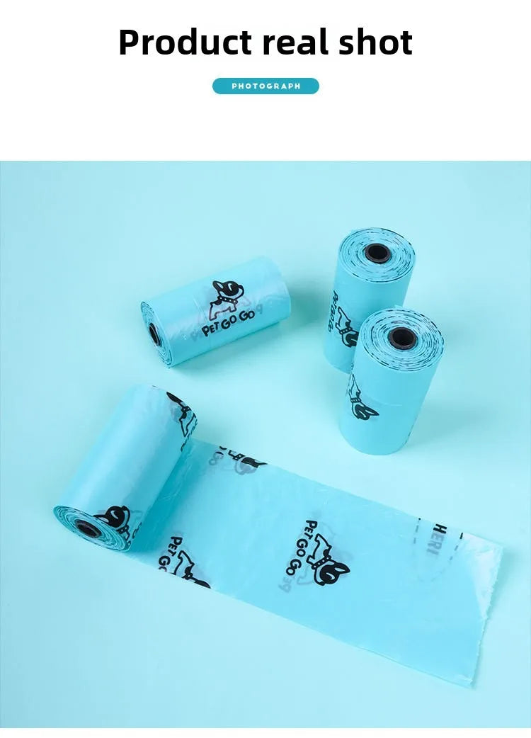 Pet Dog Poop Bag Dispenser with Hanging Hook Portable Travel Garbage Bags