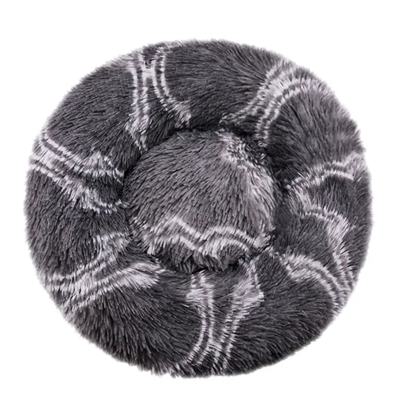 40-90cm Round Pet Bed for Large Dog Bed Super Soft Cat Bed Long Plush Dog House