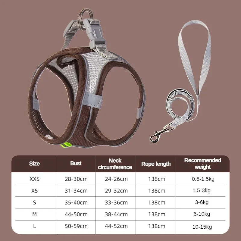 Cats Dog Accessories Small Dog Collar Safety Vest