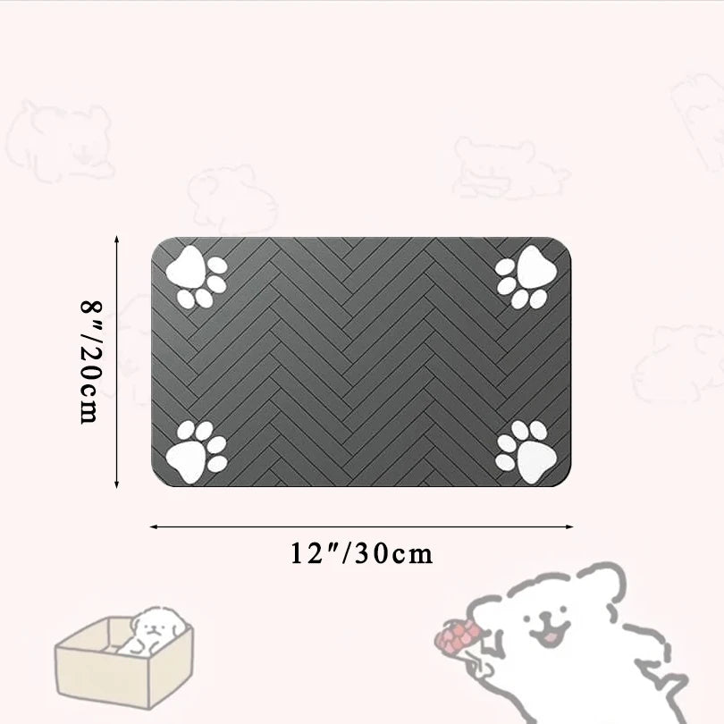 Pet Feeding Pet Placemat for Food and Water Bowl with Waterproof Rubber Backing