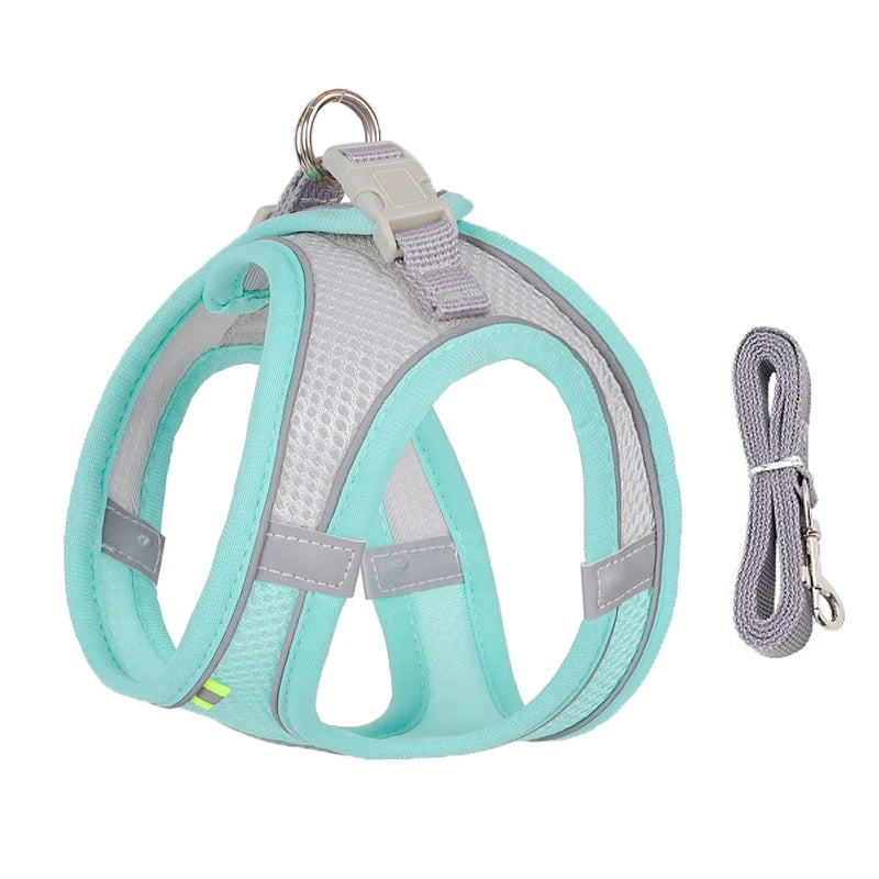 Dog Harness Leash Set for Small Dogs Adjustable Puppy Cat Harness Vest