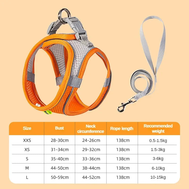 Cats Dog Accessories Small Dog Collar Safety Vest