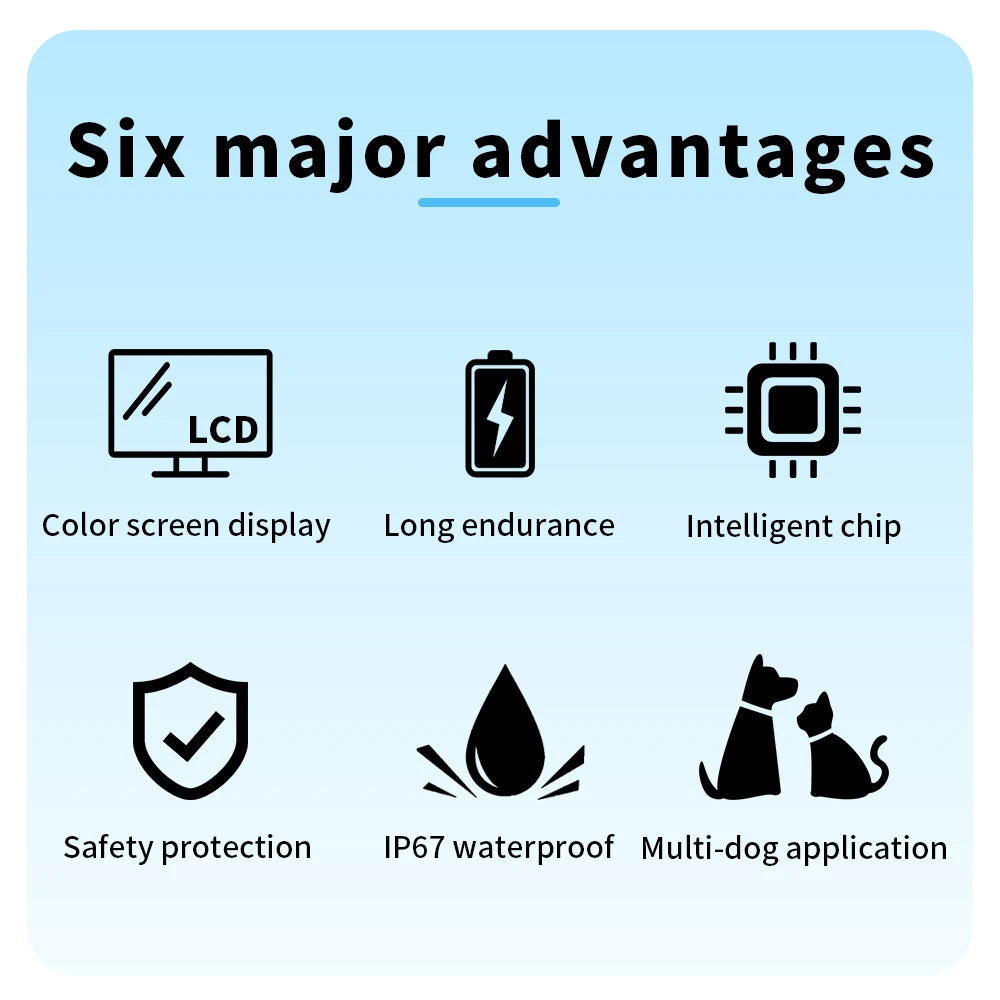 Automatic Dogs Training Collar Ultrasonic Pet Dog Anti Barking Stop Barking