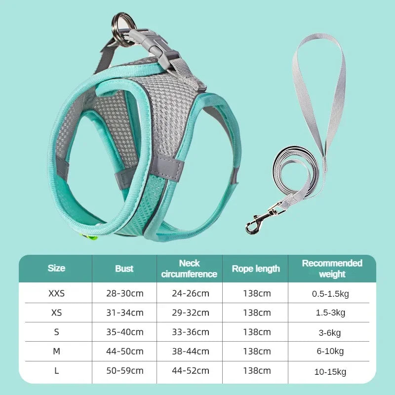 Cats Dog Accessories Small Dog Collar Safety Vest