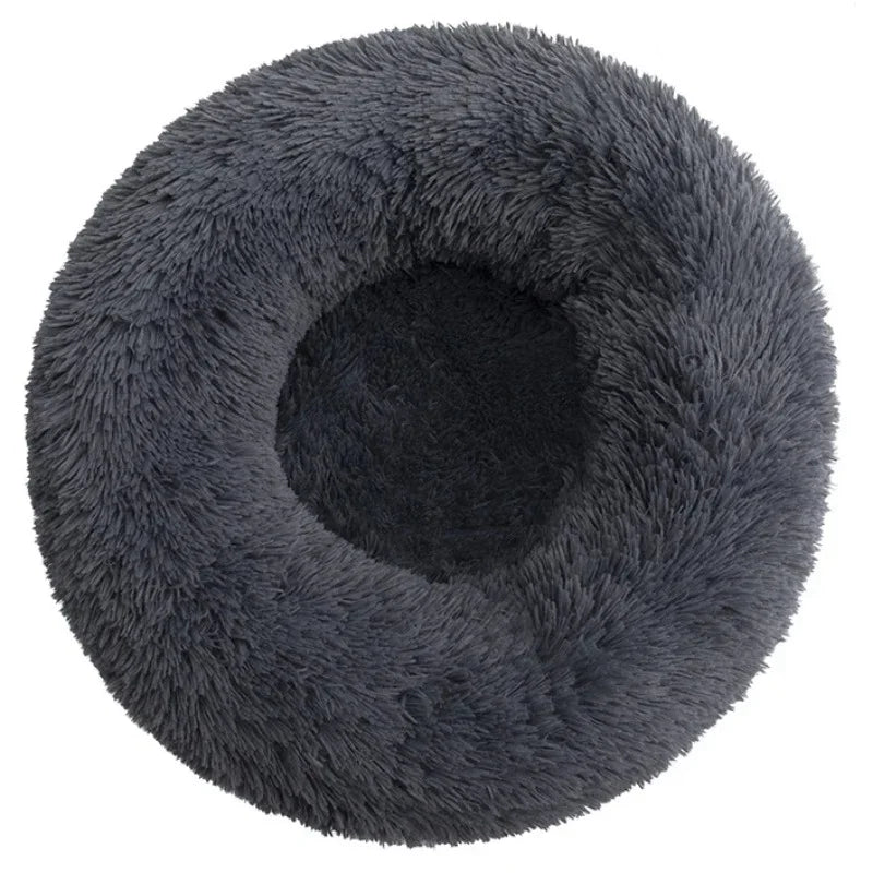 40-90cm Round Pet Bed for Large Dog Bed Super Soft Cat Bed Long Plush Dog House