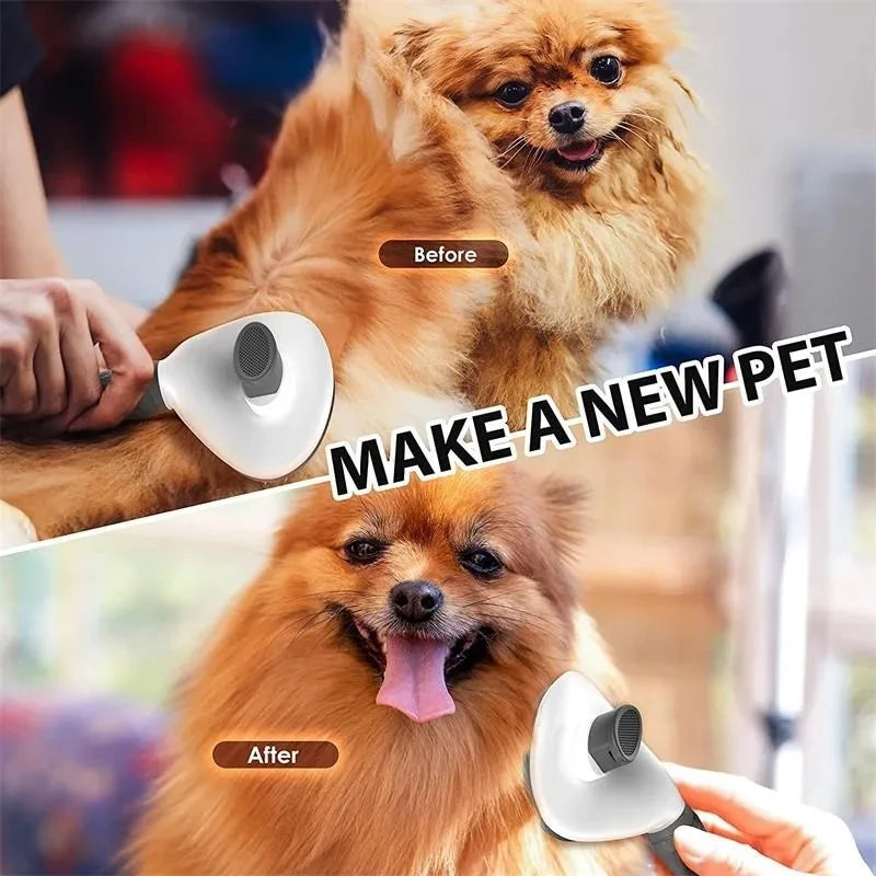 Pet Dog Brush Cat Comb Self Cleaning Pet Hair Remover Brush For Dogs Cats