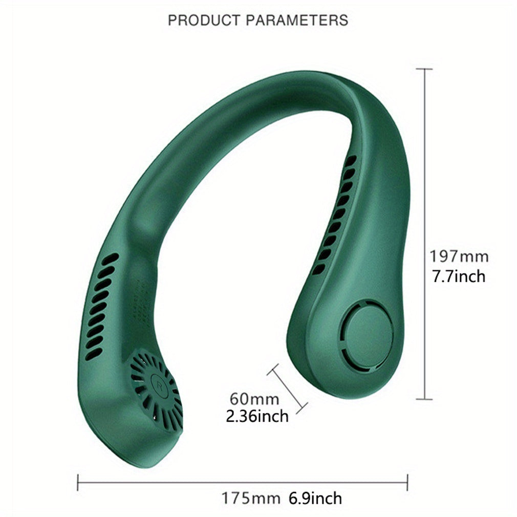 Rechargeable Portable Neck Fan - Bladeless Personal Fan For Outdoor Sports