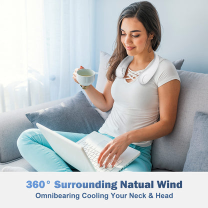 Rechargeable Portable Neck Fan - Bladeless Personal Fan For Outdoor Sports