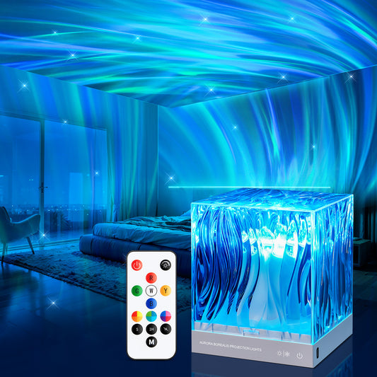 Auraglow Lamp Northern Lights Water Ripple Projection Living Room Atmosphere