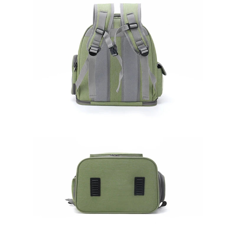 Transparent Folding Pet Carrier Backpack Travel Tote Cat Carrier Bag Outdoor