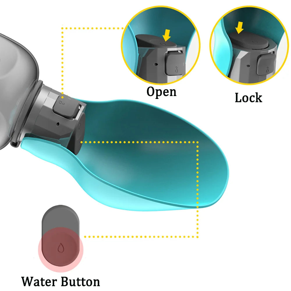 Protable Pet Dog Water Bottle for Small Large Dogs Outdoor Hiking Leakproof