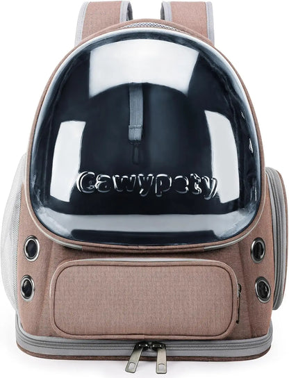 Transparent Folding Pet Carrier Backpack Travel Tote Cat Carrier Bag Outdoor