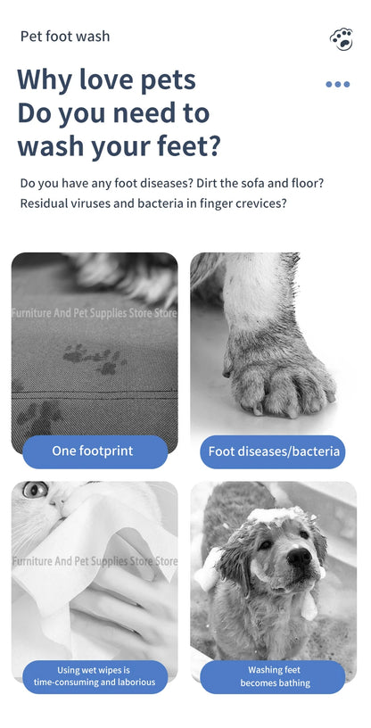 Pet Foot Washing Machine Electric Pet Paw Cleaner Automatic