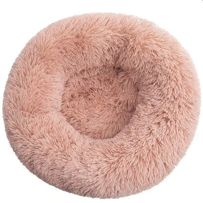40-90cm Round Pet Bed for Large Dog Bed Super Soft Cat Bed Long Plush Dog House