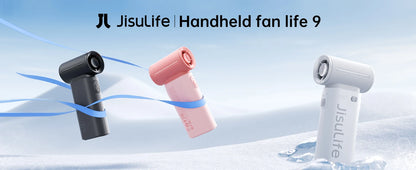 JISULIFE Jet Fan – Your Pocket-Sized Cooling Beast with LED Screen,5 Speeds & 5000mAh