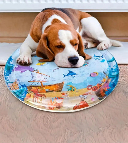 Summer Cooling Pet Water Bed Cushion Water Sensory Inflatable Play Mat