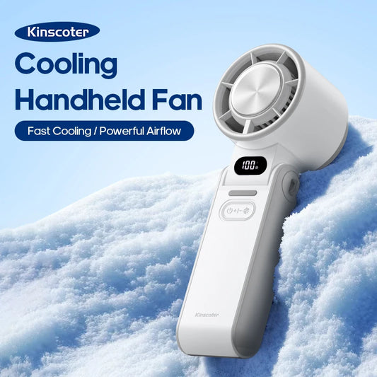 Portable High Speed Cooling Handheld Fan 3600mAh Rechargeable Foldable Fan