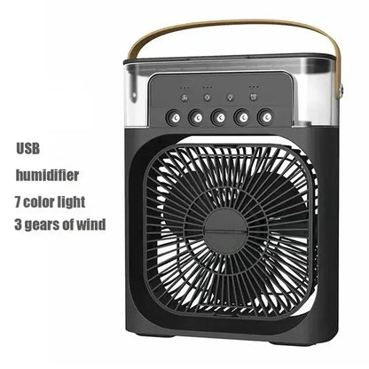 New 3 In 1 Fan AIr Conditioner Household Air Cooler LED Night Light Portable Humidifier Air Adjustment Fan Office Home Fan