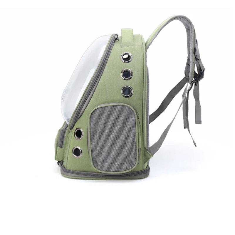 Transparent Folding Pet Carrier Backpack Travel Tote Cat Carrier Bag Outdoor
