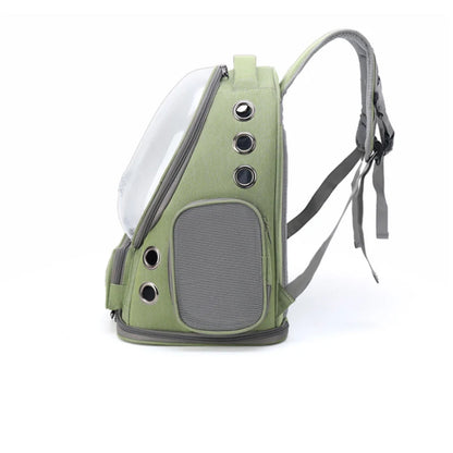 Transparent Folding Pet Carrier Backpack Travel Tote Cat Carrier Bag Outdoor