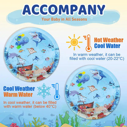 Summer Cooling Pet Water Bed Cushion Water Sensory Inflatable Play Mat