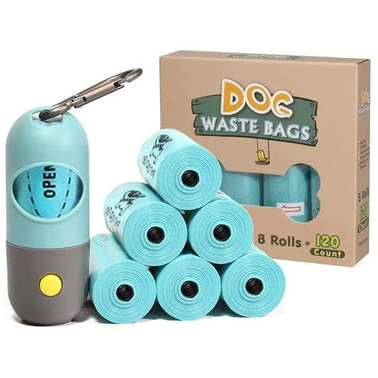 Pet Dog Poop Bag Dispenser with Hanging Hook Portable Travel Garbage Bags