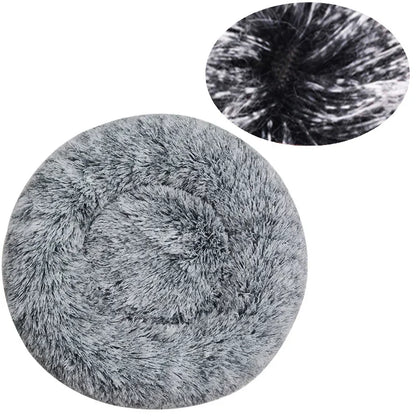 40-90cm Round Pet Bed for Large Dog Bed Super Soft Cat Bed Long Plush Dog House