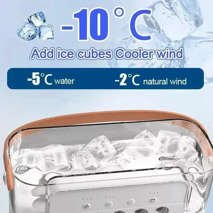 New 3 In 1 Fan AIr Conditioner Household Air Cooler LED Night Light Portable Humidifier Air Adjustment Fan Office Home Fan