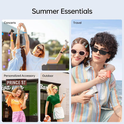 JISULIFE Jet Fan – Your Pocket-Sized Cooling Beast with LED Screen,5 Speeds & 5000mAh