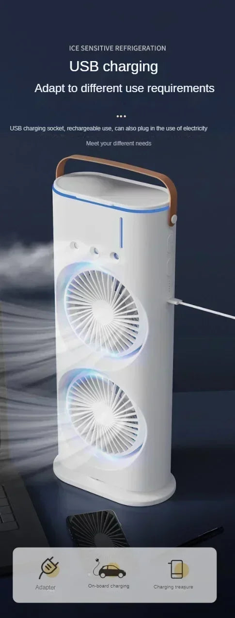 UltraCool™ Spray Air Conditioning Fan – Portable Mist Cooling Anywhere