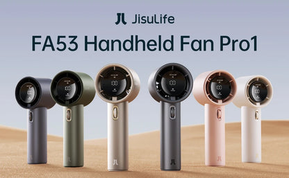 JISULIFE™ Mini Portable Fan – 100 Wind Speeds, LED Display & 5000mAh Power for Ultimate Outdoor Cooling for USA