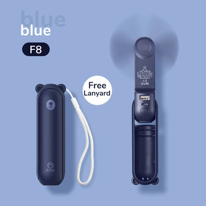JISULIFE Portable Fan Mini Handheld Fan USB 4500mAh,Small 3 in1 Pocket Fan with Power Bank Flashlight Feature