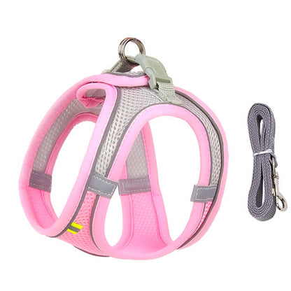 Dog Harness Leash Set for Small Dogs Adjustable Puppy Cat Harness Vest