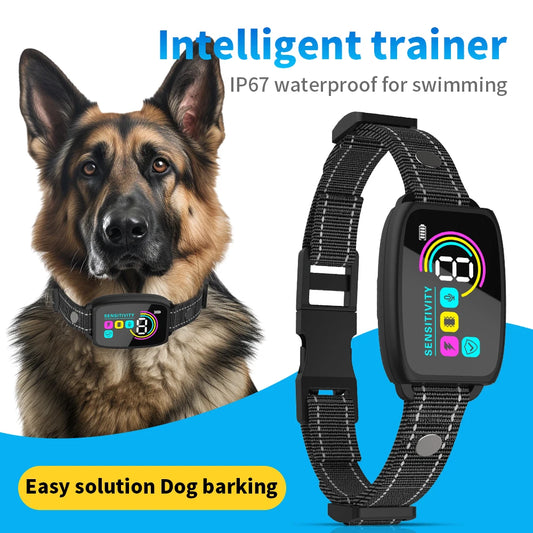 Automatic Dogs Training Collar Ultrasonic Pet Dog Anti Barking Stop Barking