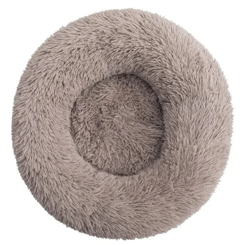 40-90cm Round Pet Bed for Large Dog Bed Super Soft Cat Bed Long Plush Dog House