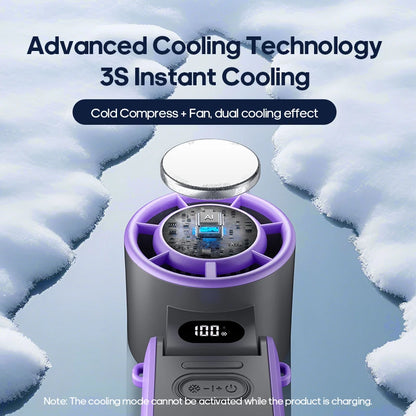 Portable High Speed Cooling Handheld Fan 3600mAh Rechargeable Foldable Fan